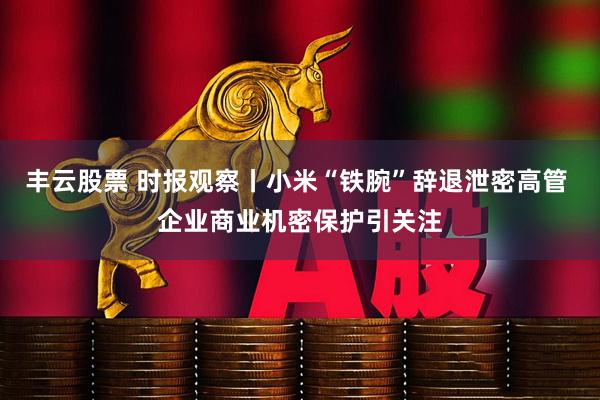 丰云股票 时报观察丨小米“铁腕”辞退泄密高管 企业商业机密保护引关注