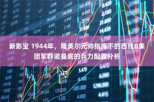 新影宝 1944年，隆美尔元帅指挥下的西线B集团军群诺曼底的兵力配置分析